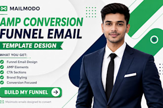 build mailmodo amp conversion funnel email template design