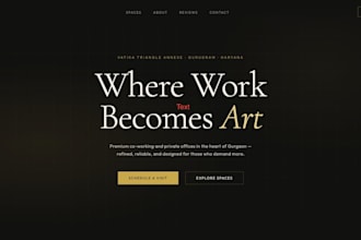 create a professional and modern website with ai