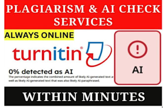 provide urgent plagiarism reports and ai checks for your documents