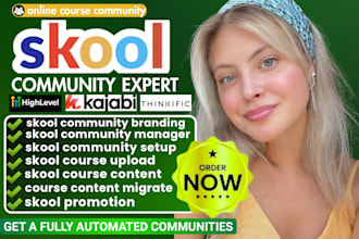 setup your skool community, online course, skool management, course upload