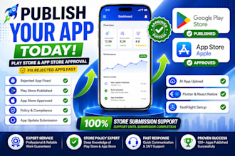 publish your android and ios app to play store and app store