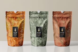 create modern product packaging design with dieline