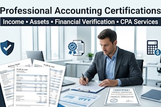 prepare accounting certificates and financial attestations