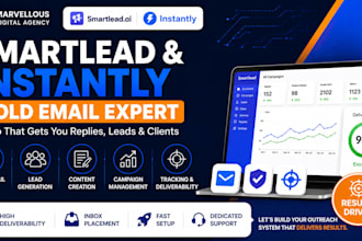 instantly ai or smartlead cold outreach email warmup manage campaigns