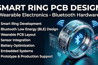 design smart ring pcb, wearable electronics and bluetooth hardware