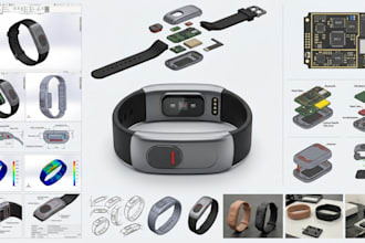 design emergency alert bracelet medical sensor bracelet product prototype