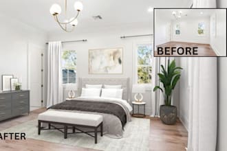 do virtual staging and virtual renovation for your listing