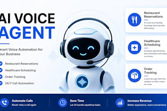 restaurant reservation bot, healthcare scheduling bot, voice order tracking sdr