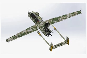 design military aircraft 3d model, helicopter, drone, uav defense asset