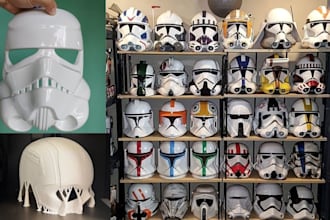 3d print and paint custom cosplay mask, helmet, armor and props