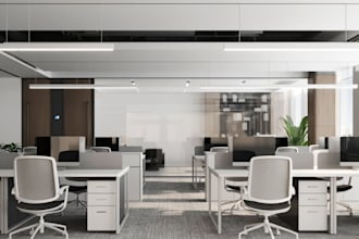 do 2d office floor plan, receptionist layout, meeting room, commercial spaces