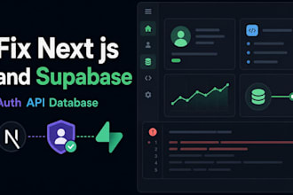 fix your next js and supabase web app