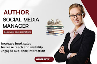 be your social media manager for authors, book promotion and booktok marketing