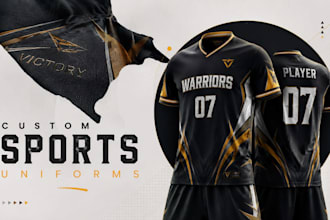 design custom sports team uniforms and jerseys