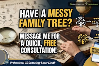 do in depth genealogy research and family tree tracing