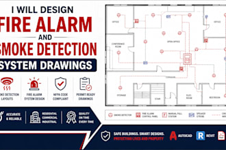 design fire alarm and smoke detection detection system drawings