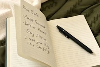 beta reader detailed feedback and honest review for your story