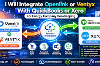 integrate openlink or ventyx with quickbooks or xero for energy company bookkeep