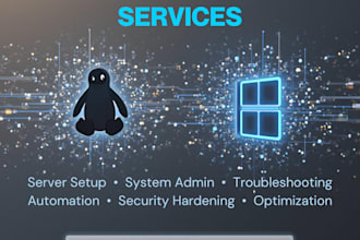 provide professional linux and windows system administration support