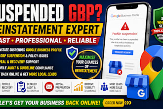 reinstate suspended google business profile and fix gbp suspension