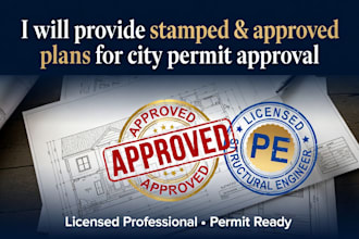 pe stamp architectural engineering structural mep drawing letter to city permits