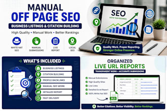 build high quality manual backlinks for SEO
