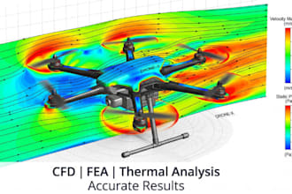 perform cfd, fea, stuctural and thermal analysis using ansys, comsol and abaqus