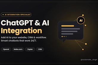 integrate chatgpt and ai into your website or workflow