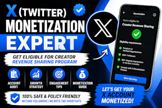 help you qualify for  twitter monetization and creator revenue sharing