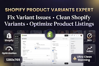 fix product variant issues clean shopify variants and optimize product listing