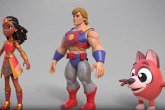 create 3d cartoon,3d anime toys,3d articulated action figures,resin 3d printing