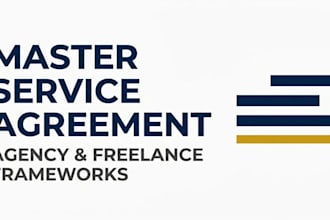 draft a professional master service agreement for agencies and freelancers