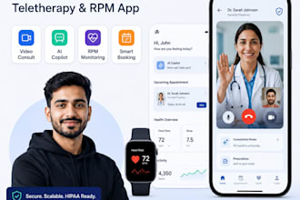 build doctor teletherapy remote patient monitoring app using claude code flutter