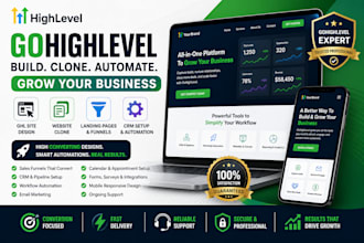 build gohighlevel website, clone website, ghl landing page and sales funnel