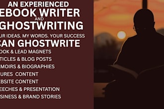be your ebook ghostwriter, book writer, and nonfiction KDP ebook writer