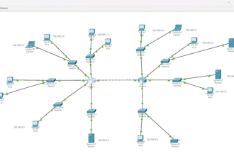 create packet tracer simulations and detailed documentation