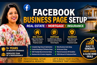 setup facebook business page for real estate mortgage insurance