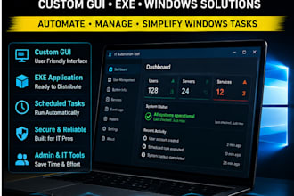 create powershell gui tool or windows automation application or desktop utility