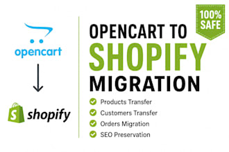 migrate opencart to shopify website migration product listing and product upload