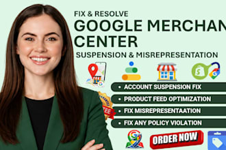 setup fix and enhance google merchant center, product feed, and product listings