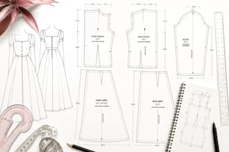 do sewing pattern design and pattern grading with pattern editing