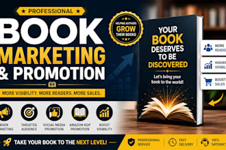 do professional book marketing promotion to boost book sales
