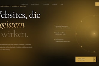 design a modern business website