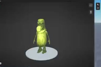 design 3d roblox anime dynamic head, roblox ugc bundle, roblox wearable avatar