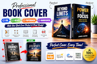 fix book cover, resize book cover, paperback book cover, hardcover book cover