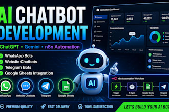 build ai chatbot using n8n, gemini, openai and google sheets