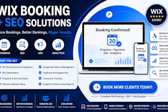 build wix booking calendar wix online programs setup wix seo analytics website