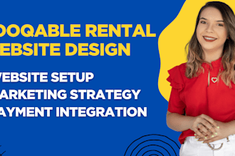 do booqable website design, booking website, online booking