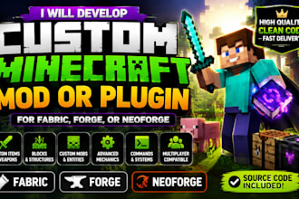 deliver you a brilliant forge or fabric mod for minecraft