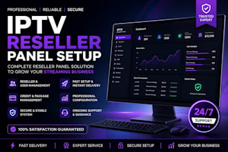 setup reseller panel strong8k , lion ott, dream 4k, trex panel, tivione